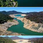image for Lake Oroville - 3 years, April 2021 and last week.