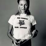 image for Cameron Diaz in a progressive shirt for the times, 1990s.