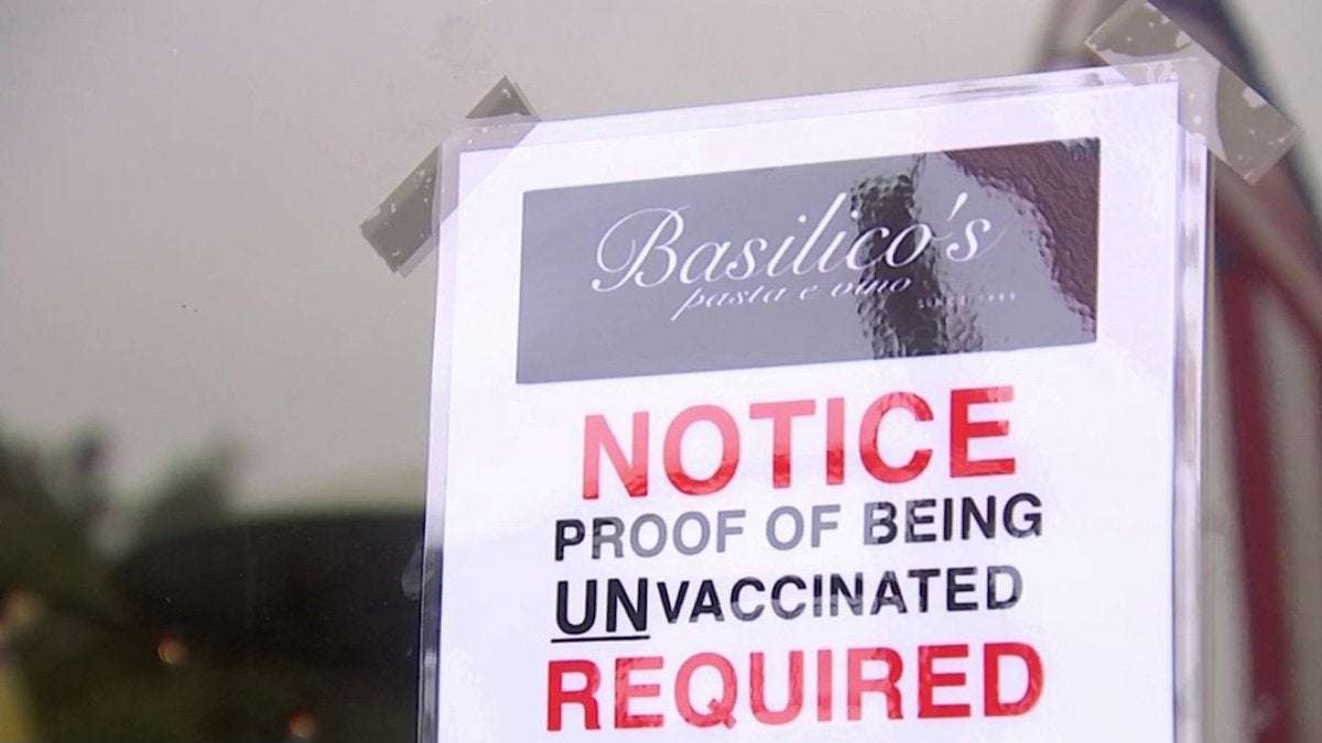 image for Restaurant Requires ’Proof of Being Unvaccinated’ – NBC Los Angeles