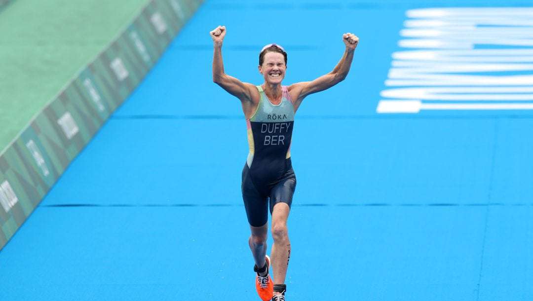 image for Bermuda's Flora Duffy wins gold in women's triathlon race of world champions