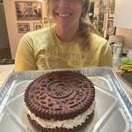 image for my wife's friend is obsessed with oreos, so my wife made her a big ass oreo cake