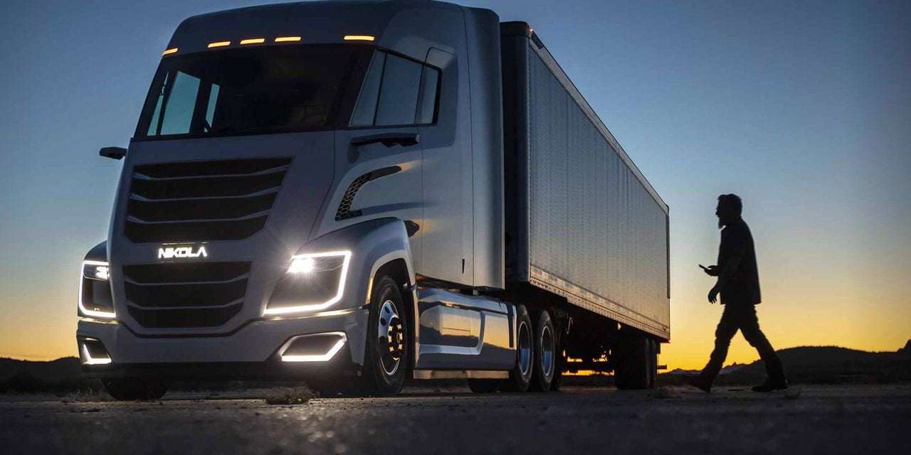 image for Nikola electric-truck prototypes were powered by hidden wall sockets, towed into position and rolled down hills, prosecutors say