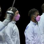 image for USA’s epee team in pink masks to support sexual assault victims except Alen Hadzic, accused of rape