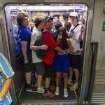 image for Crowded Subway full of people headed to Lollapalooza without masks despite a federal mask mandate