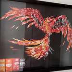 image for I made a phoenix entirely out of taco bell hot sauce packets