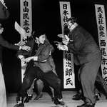 image for In 1960, Japanese politician Inejirō Asanuma was ran through with a sword on live television.