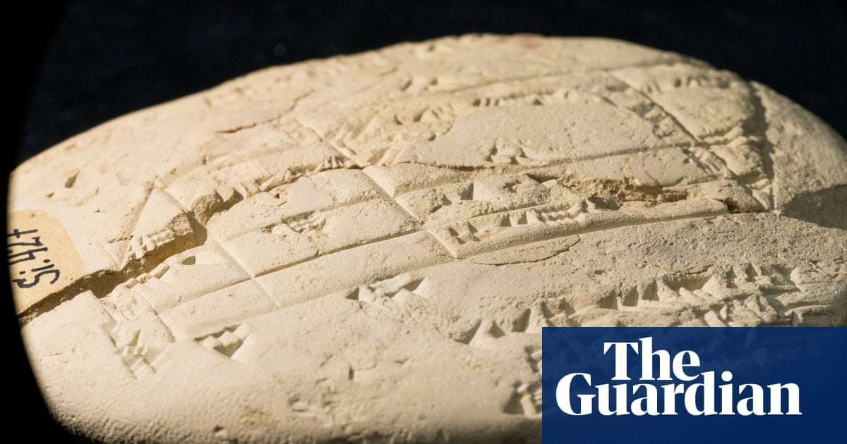image for Australian mathematician discovers applied geometry engraved on 3,700-year-old tablet