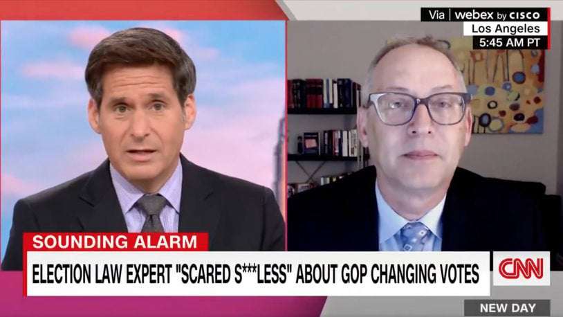 image for Election law expert tells CNN he's 'scared sh--less' about future U.S. elections