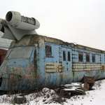 image for This Soviet turbojet train looks straight out of Fallout.