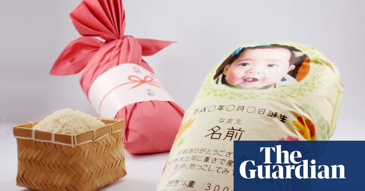 image for Rice, rice baby: Japanese parents send relatives rice to hug in lieu of newborns