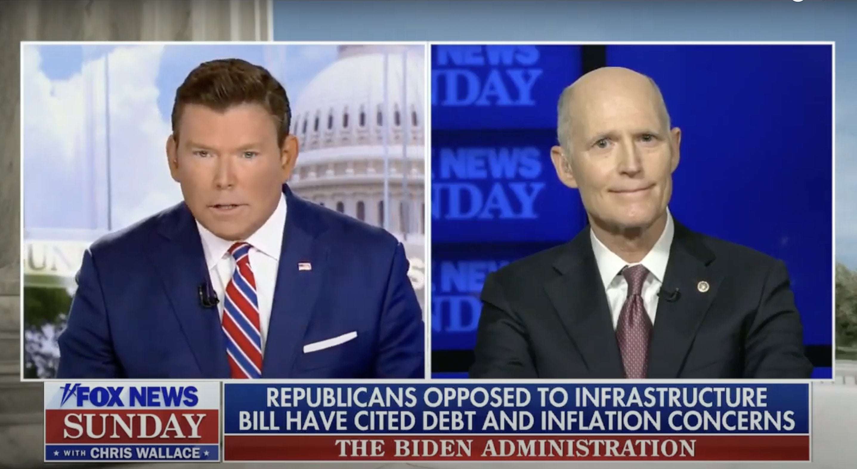 image for Fox News Host Confronts GOP Sen. Rick Scott on Trump Admin Adding $6.7T to U.S. Debt