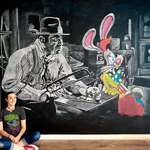 image for Who Framed Roger Rabbit chalk drawing!