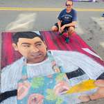 image for My “Schitt’s Creek” drawing at a chalk festival in Ohio.