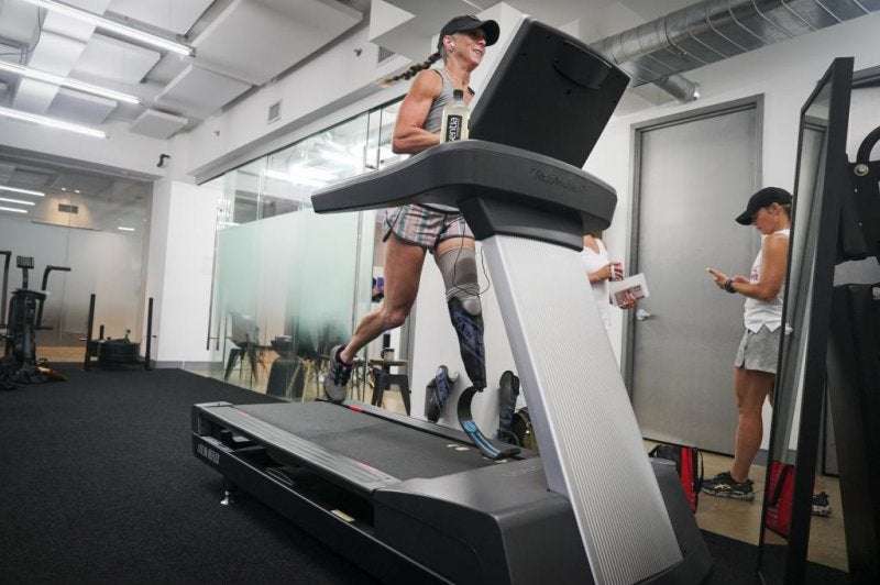 image for Woman runs 100 miles on treadmill in under 22 hours for Guinness record
