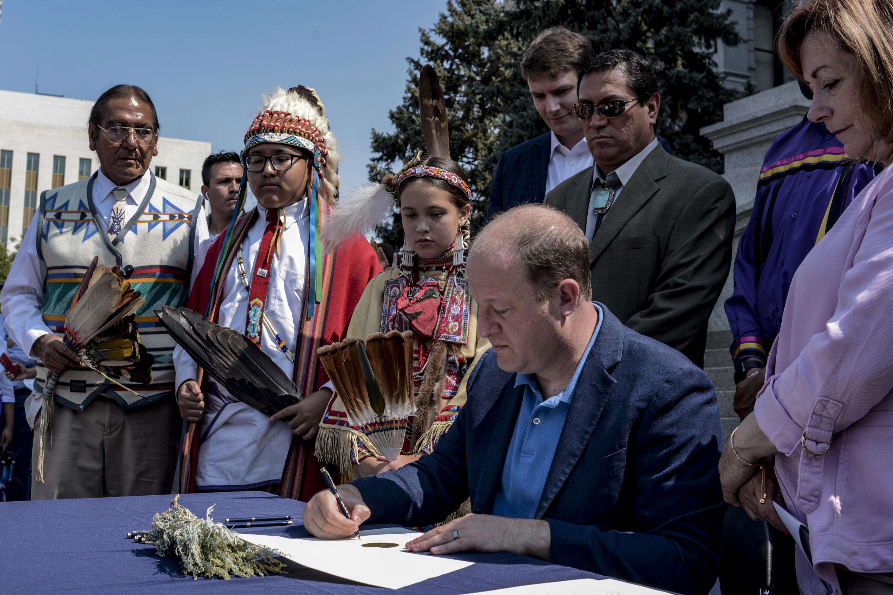 image for Colorado governor voids 1864 order to kill Native Americans