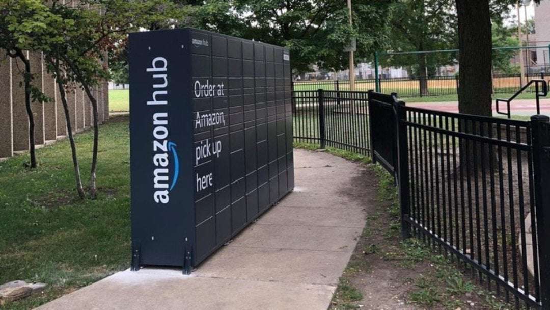 image for Amazon Installs Huge Lockers On A Chicago Park’s Sidewalk, Confusing And Frustrating Neighbors