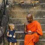 image for This Buddhist monk and the cute little girl