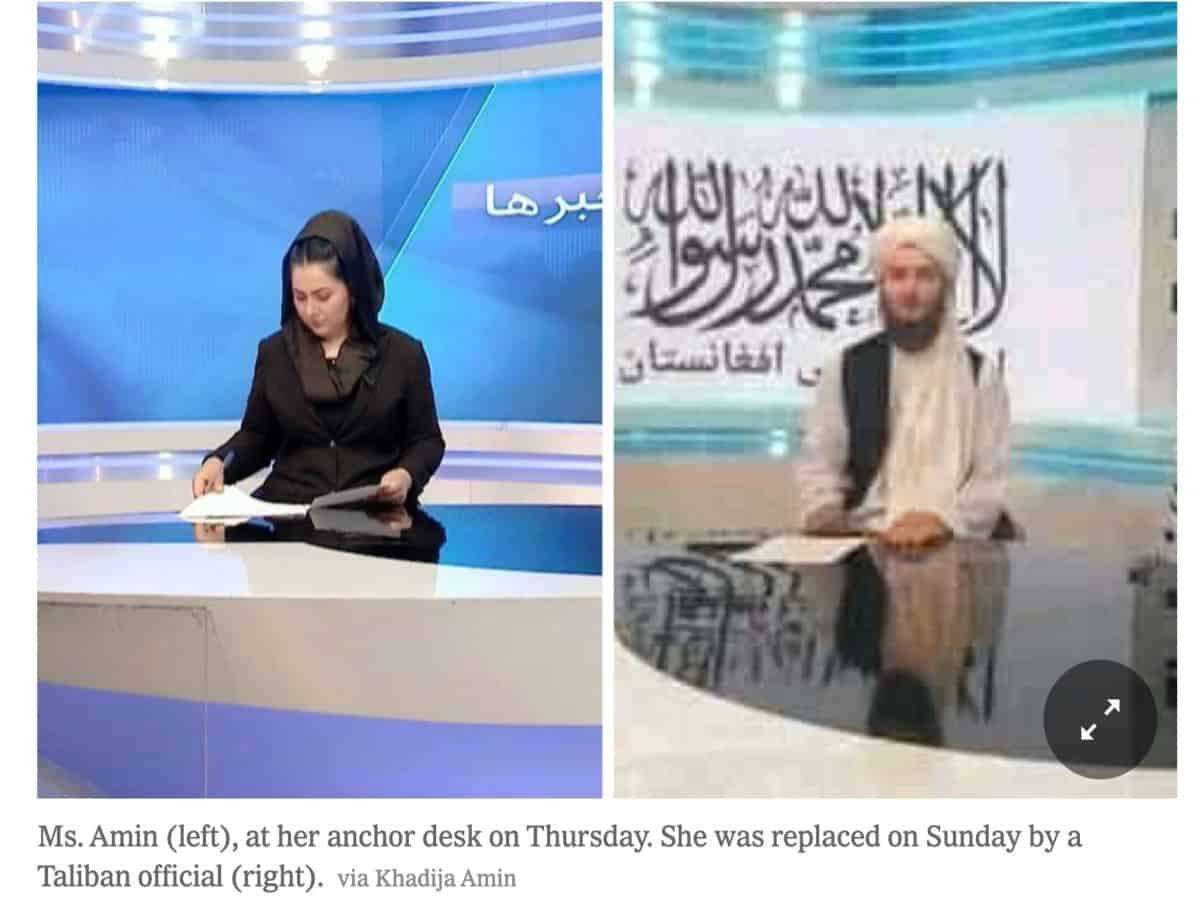 image for Taliban bans women anchors from working after promising freedom