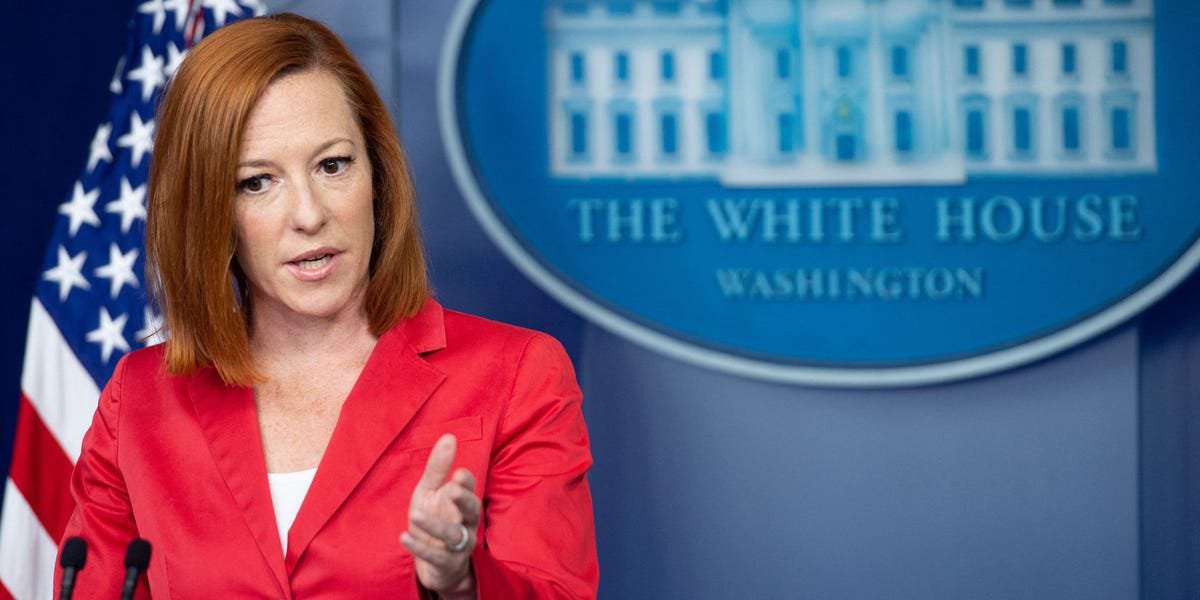 image for Jen Psaki says it's a 'good thing' Trump urged his fans to get vaccinated, and their boos mean 'we still have more work to do'
