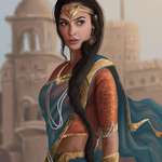 image for Wonder Woman in Indian attire
