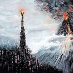 image for My oil painting of Mordor on canvas
