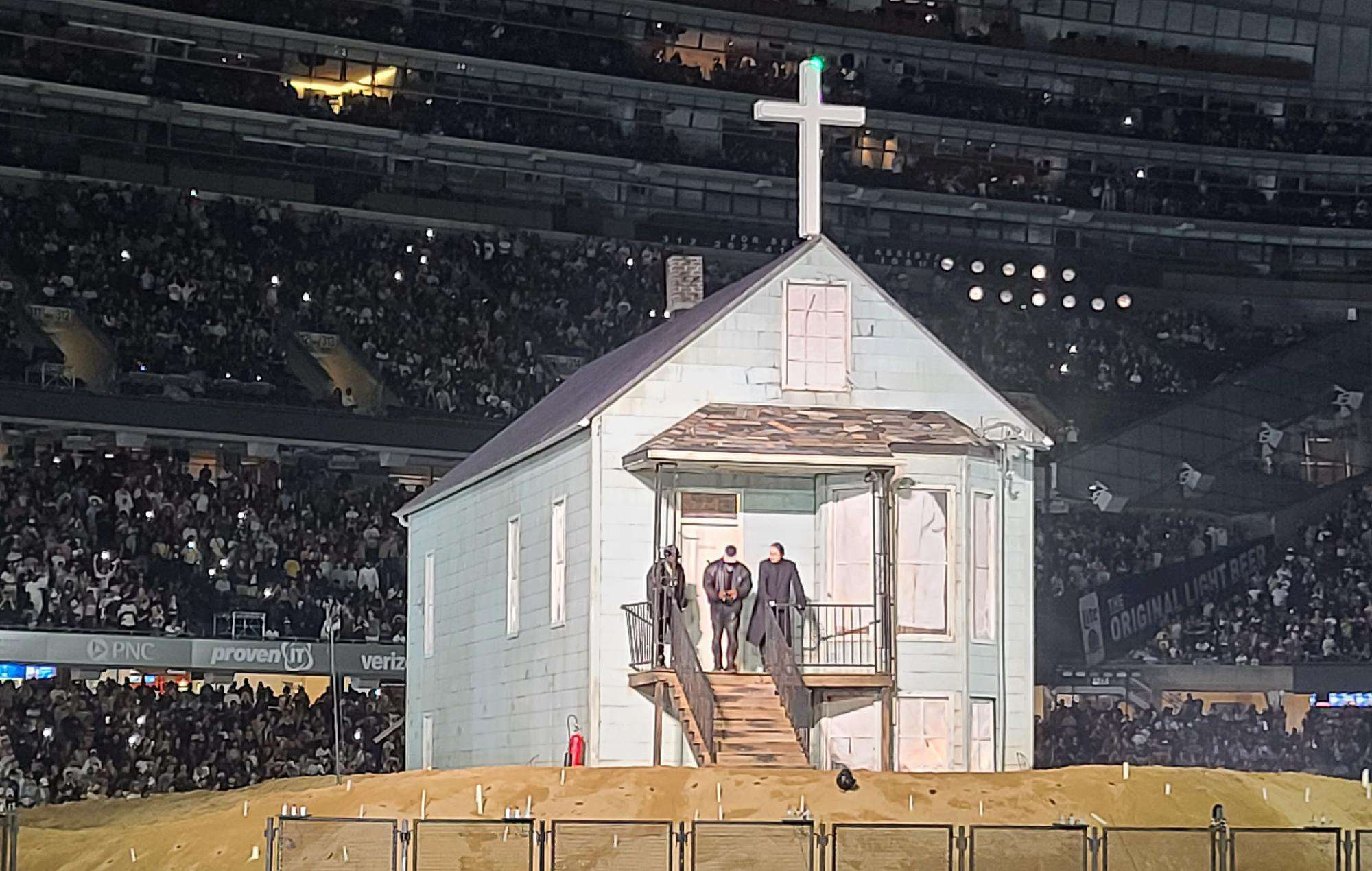 image for Kanye West reportedly tried to move actual childhood home into stadium for ‘DONDA’ listening event
