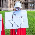 image for Protestor outside Texas state capitol
