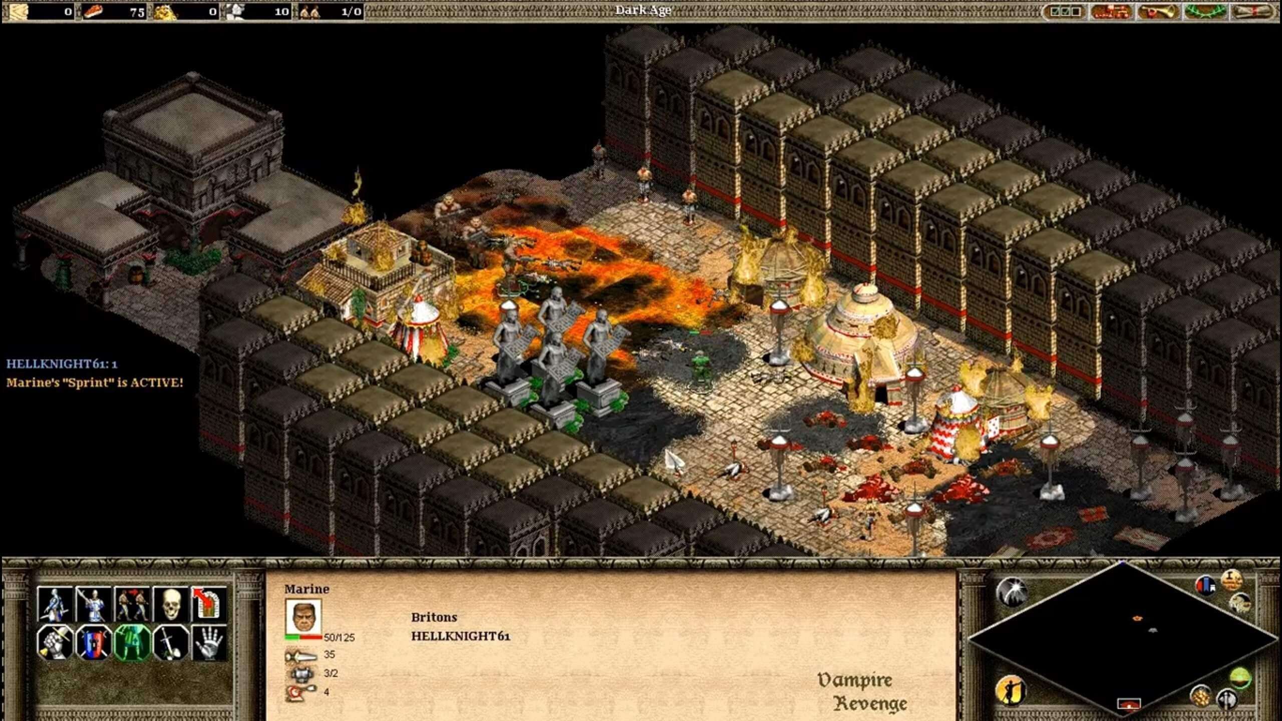image for This amazing mod for Age of Empires 2 lets you experience Doom as a strategy game