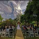 image for Volcano Erupting During an Outdoor Wedding