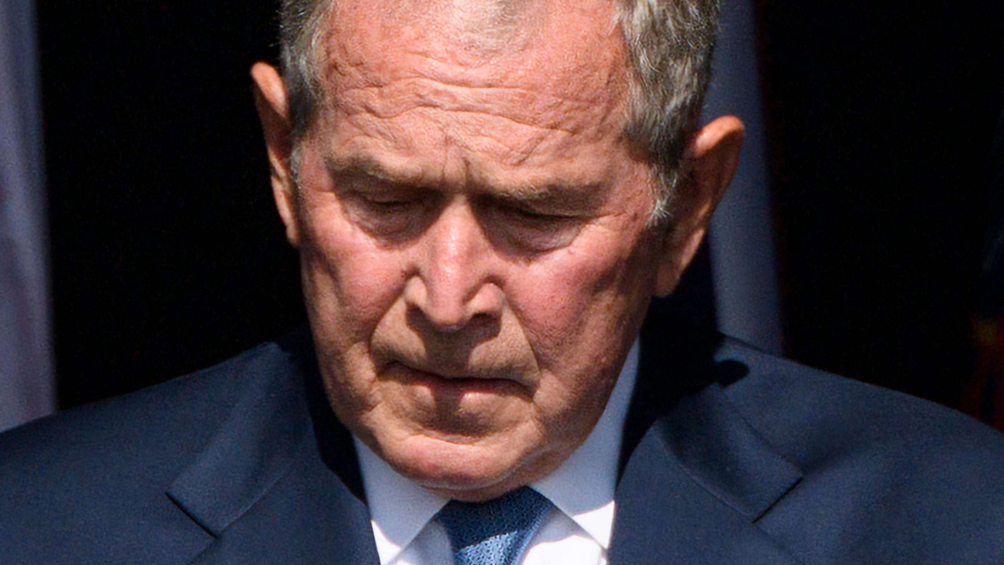 image for 'Children of the same foul spirit.' George W. Bush compares violent domestic extremists to 9/11 terrorists