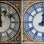image for Big Ben was repainted in its original Prussian Blue color during the current restoration project