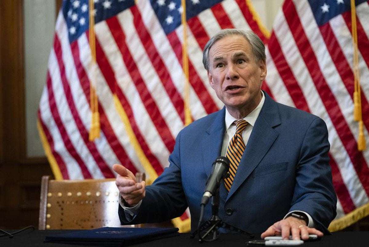 image for After crushing women's right to choose, Greg Abbott says Texans have 'right to choose' not to get vaxxed