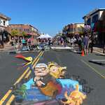 image for Our 3D chalk art of “Up” at a recent festival