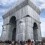 image for Right now, the Arc de Triomphe in Paris is completely wrapped up.