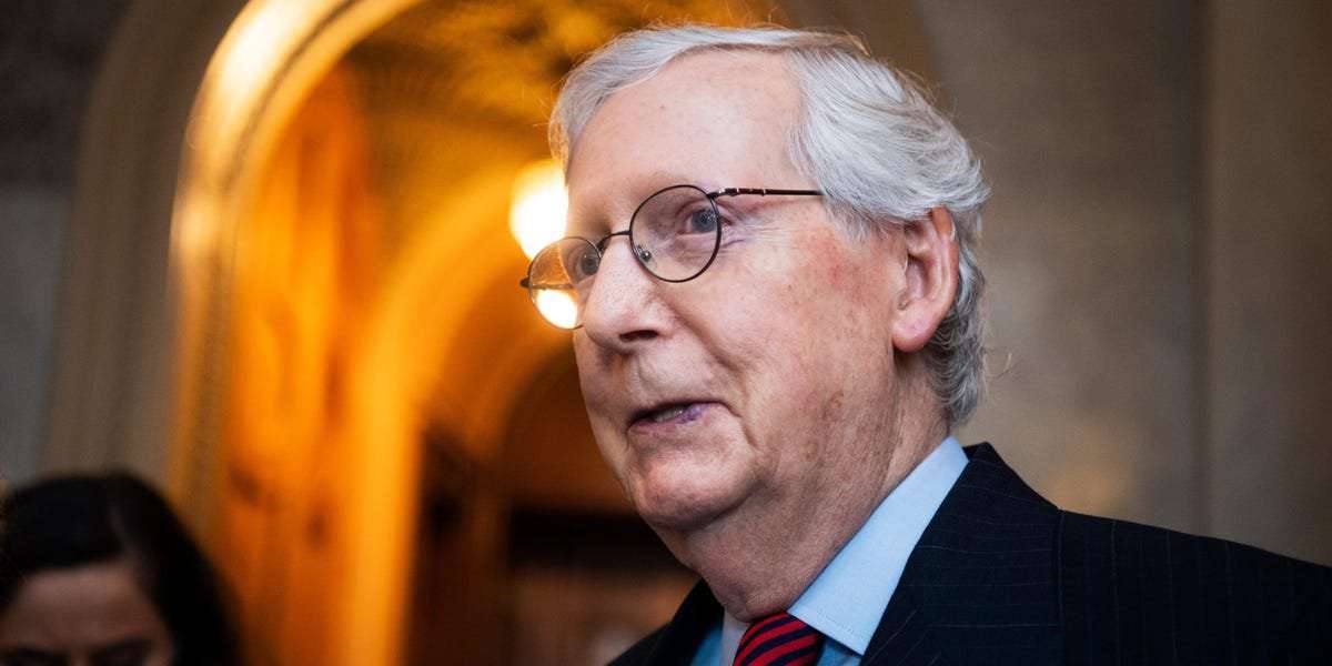 image for Mitch McConnell tells Democrats not to 'play Russian roulette with the economy' as the GOP plays Russian roulette with the economy