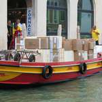 image for This DHL delivery boat in Venice, Italy