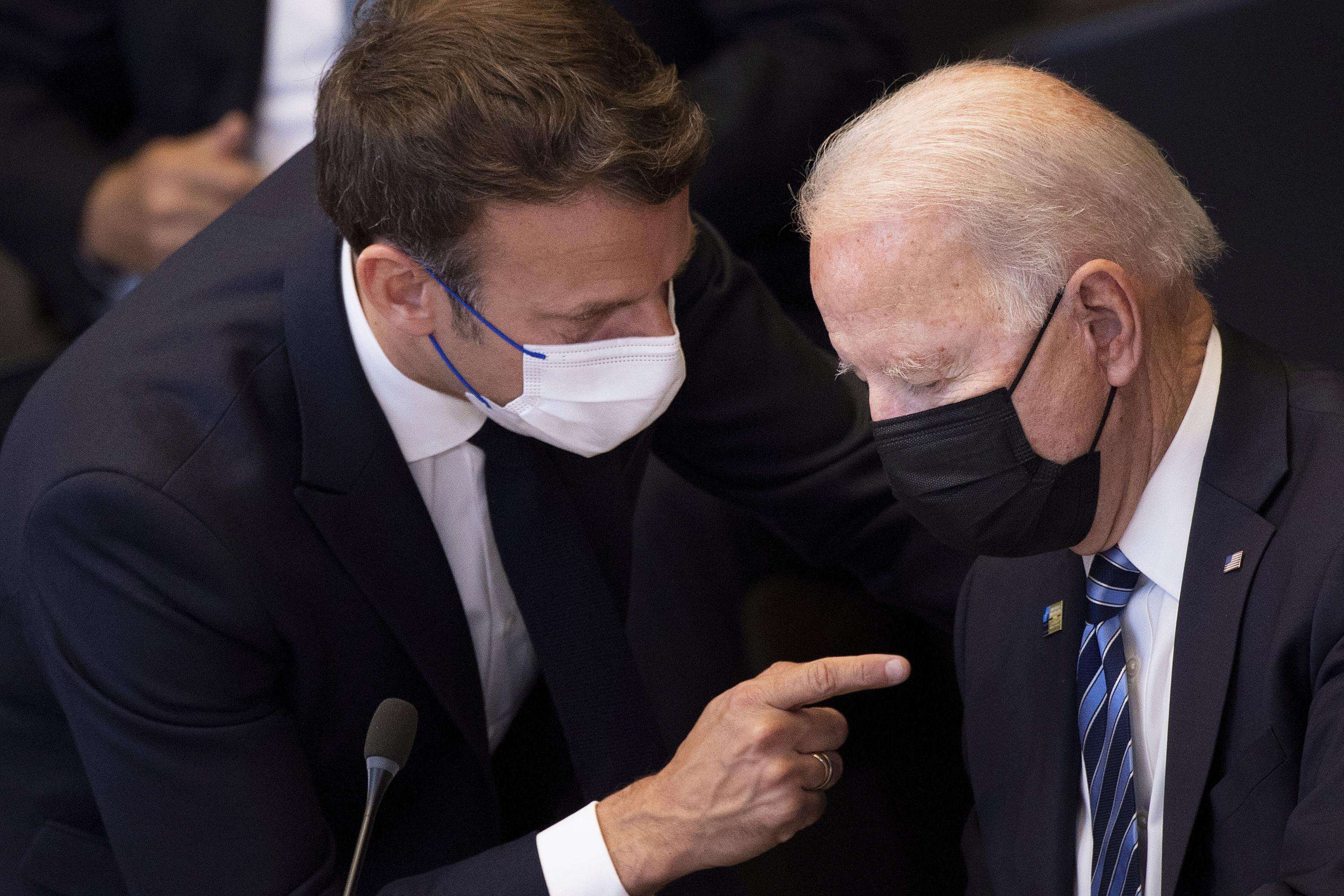 image for US-French spat seems to simmer down after Biden-Macron call