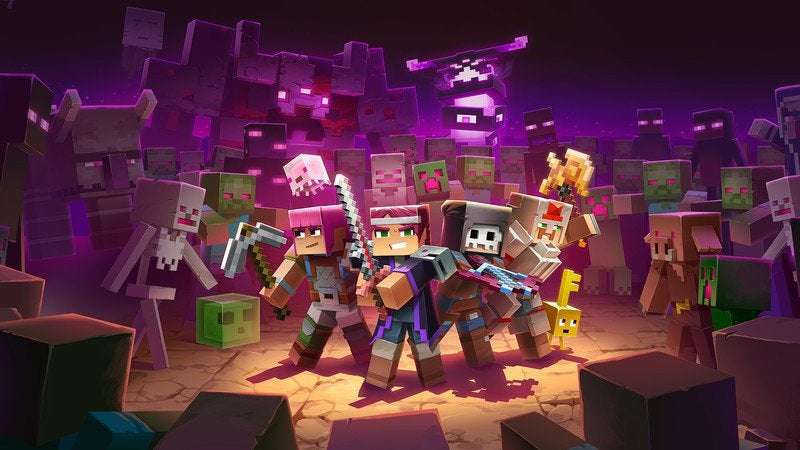 image for Mojang Studios celebrates its successes as Minecraft Dungeons finally hits Steam