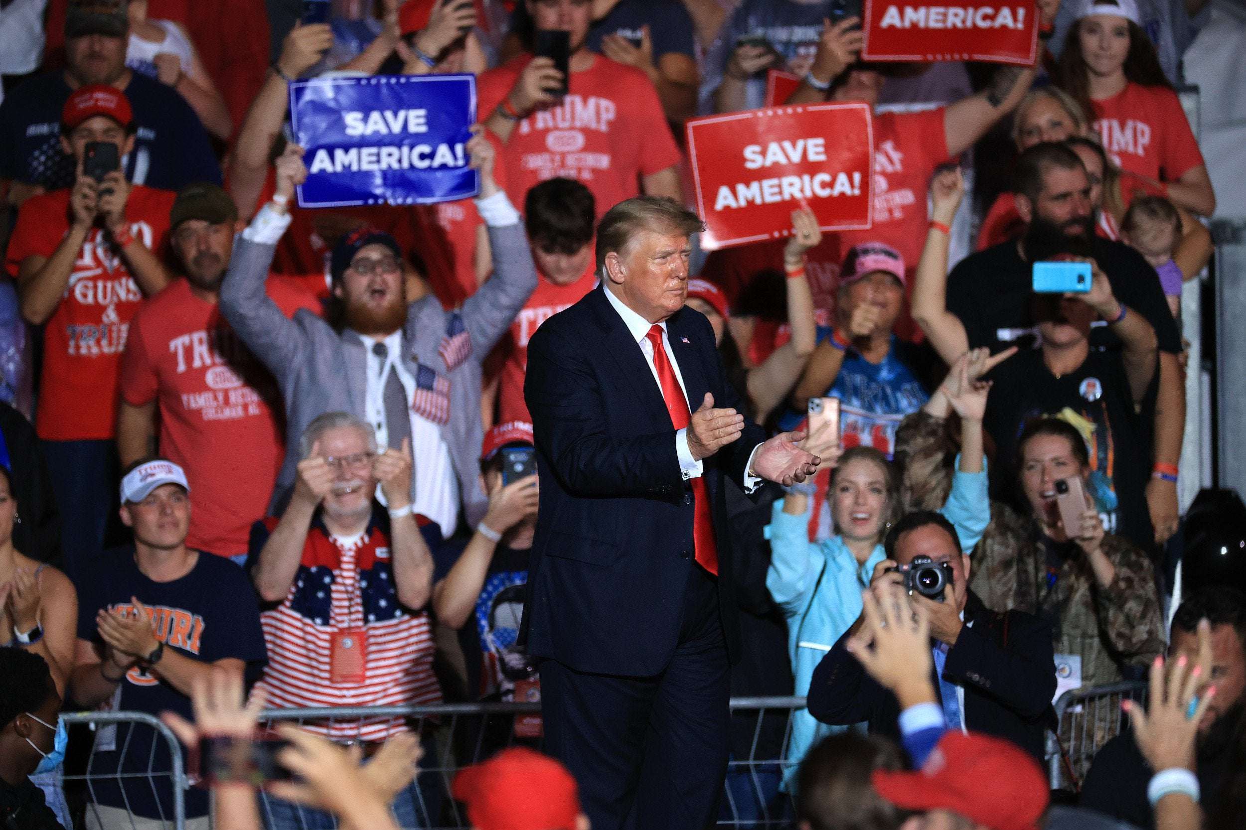 image for At Georgia Rally, Trump Falsely Claims Arizona Audit Found He Won in Maricopa County