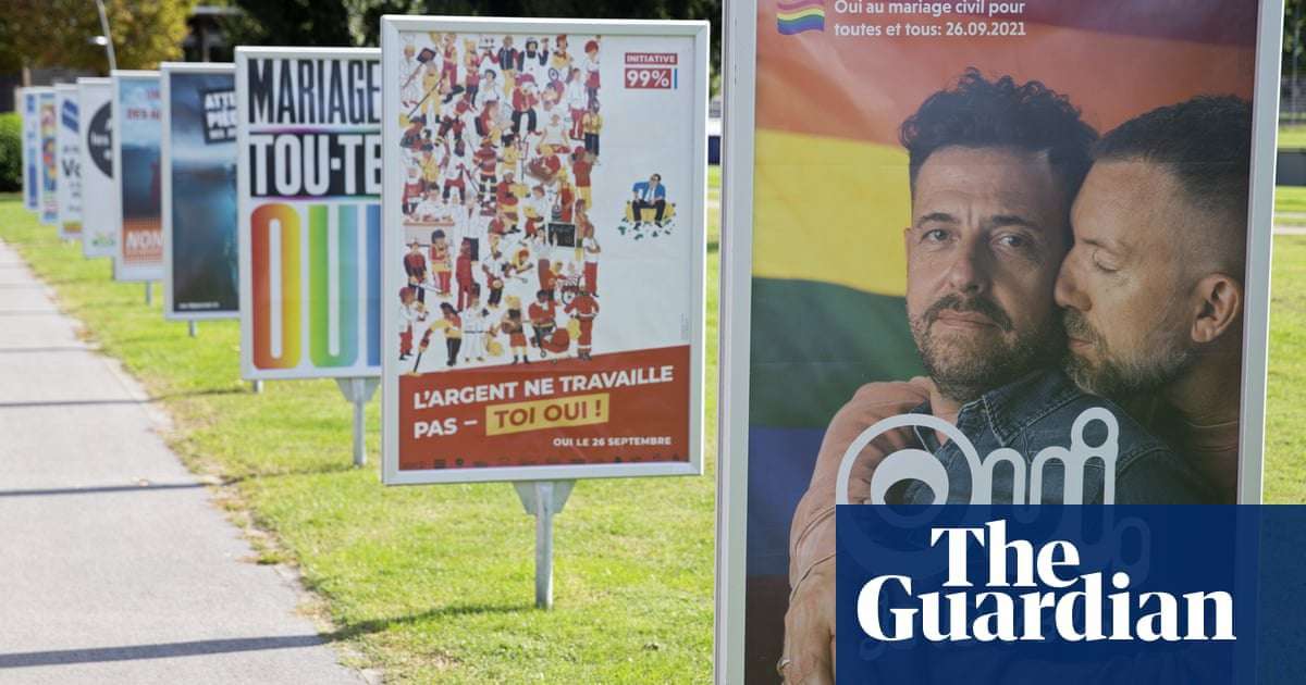 image for Swiss vote overwhelmingly for same-sex marriage in referendum