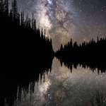 image for My best photo of the Milky Way after 3 years of practice! Single exposure reflected over a lake
