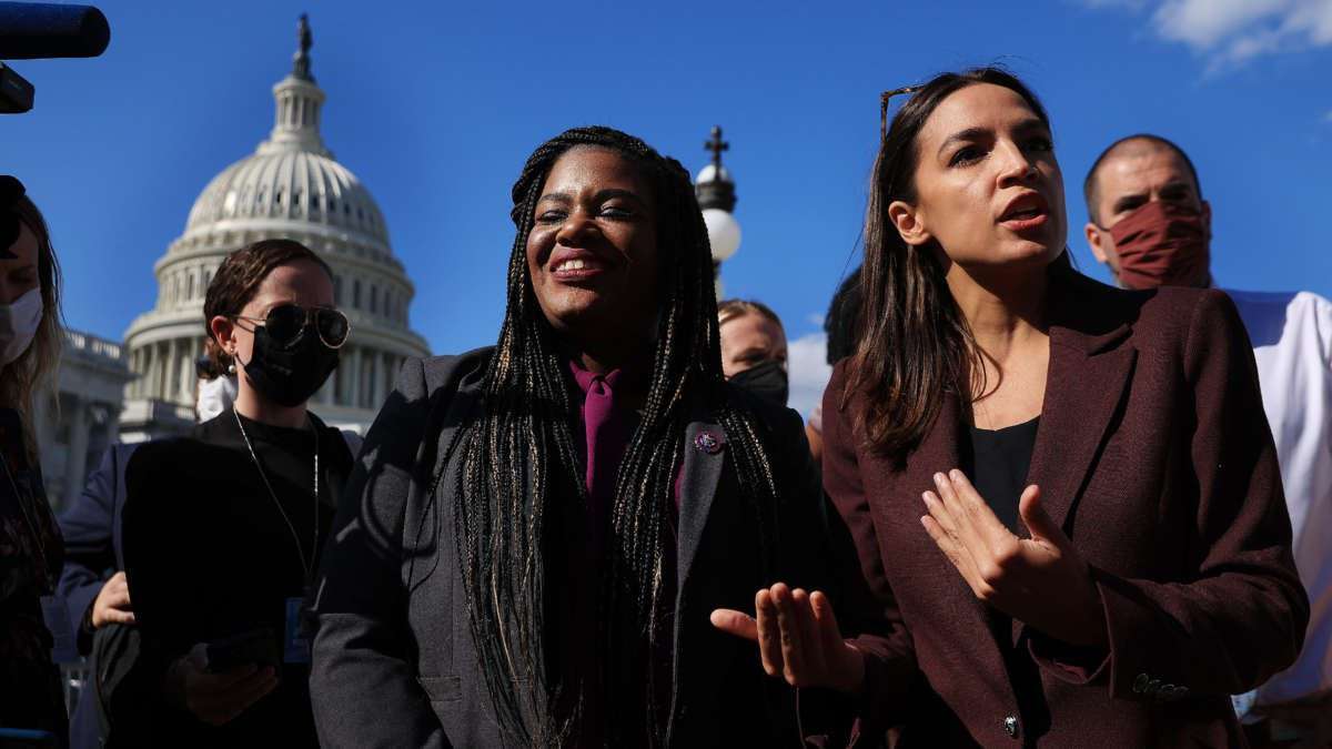 image for Ocasio-Cortez Slams Manchin for Opposing $3.5T Bill But Approving Defense Budget