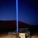 image for In Saudi Arabia, a solar powered laser near water sources to direct people lost in the desert