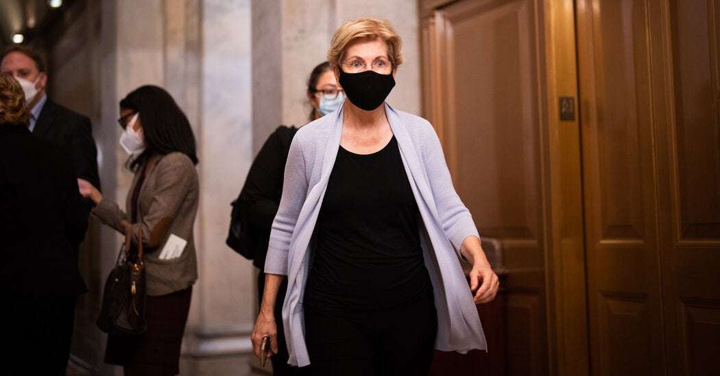 image for Elizabeth Warren Calls for an Insider Trading Inquiry at the Fed