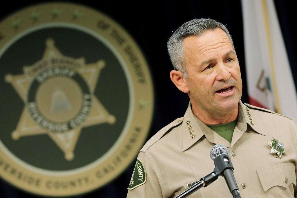 image for Riverside County sheriff acknowledges he was dues-paying member of Oath Keepers