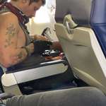 image for Man on my SouthWest flight tying battery wires together mid flight.