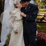 image for After 77yrs they finally got wedding pics (she couldn’t afford a dress & he was fighting in WWII)