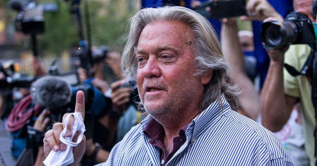 image for Jan. 6 Panel Threatens to Pursue Charges Against Bannon