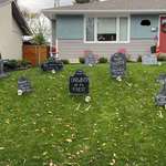 image for Found these Halloween decorations in my community this morning..