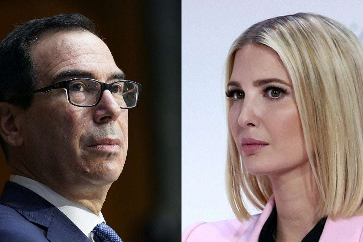 image for Steven Mnuchin Stepped In to Prevent Ivanka Trump World Bank Appointment